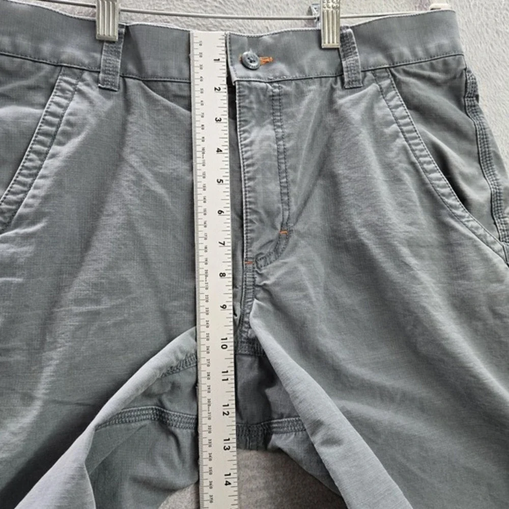 L.L. Bean Men Shorts 34 Green Cotton Mid Rise‎ Pockets Cotton 9